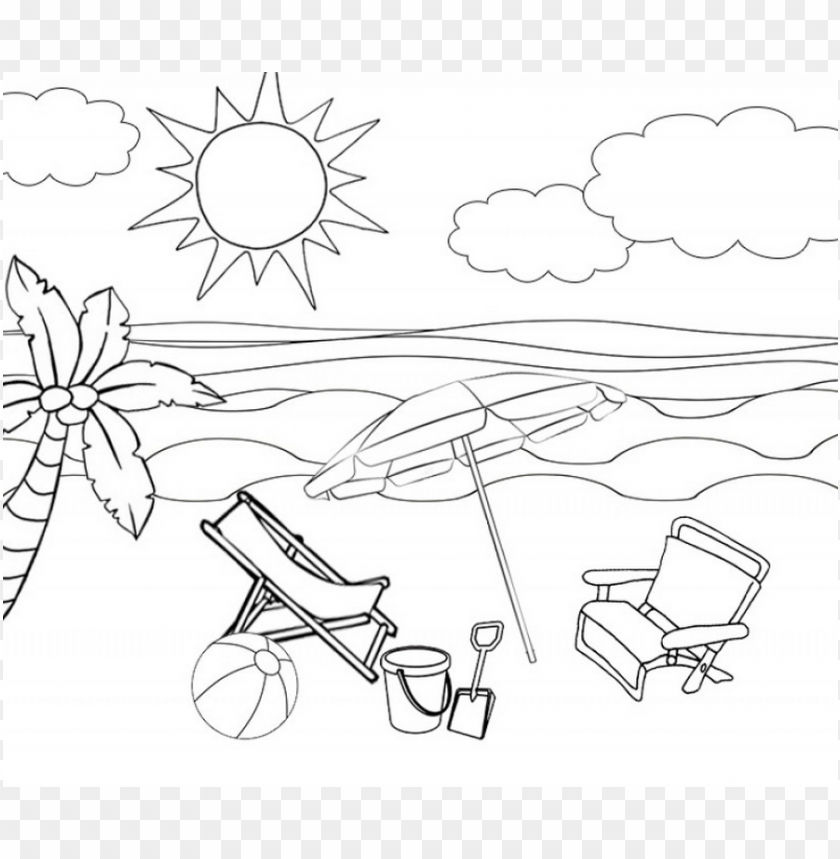 dibujos faciles Playa PNG image with transparent background | TOPpng