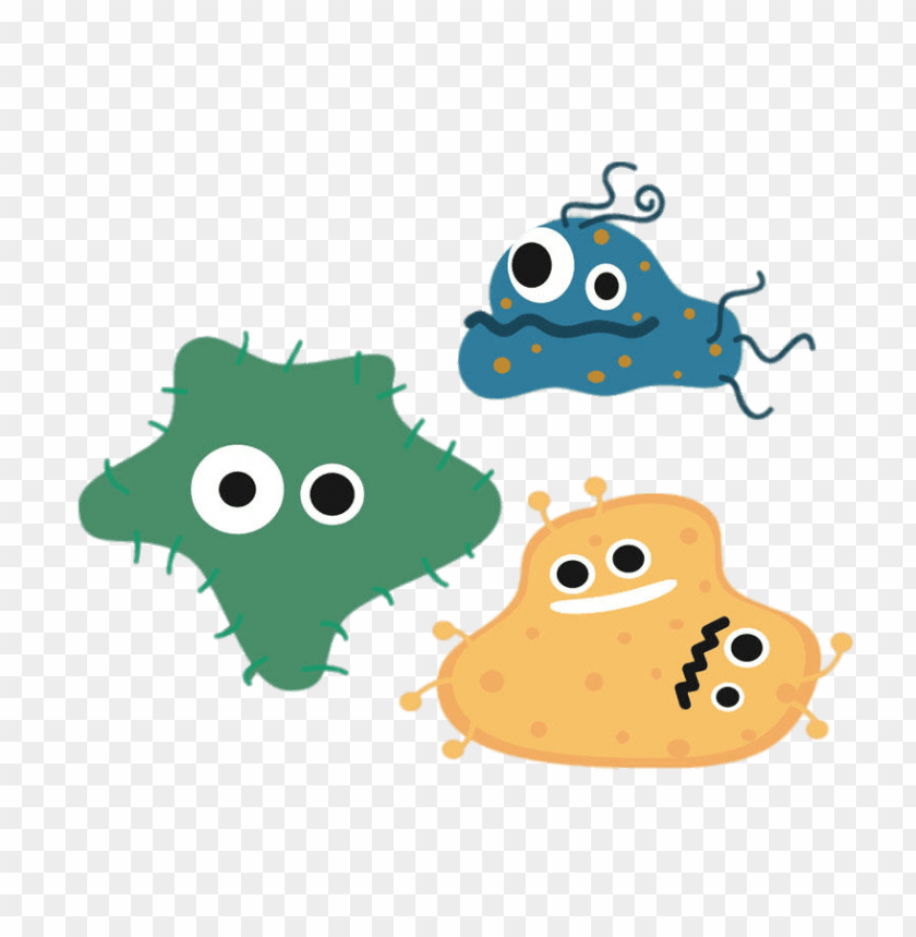 Download different bacteria cartoon clipart png photo | TOPpng