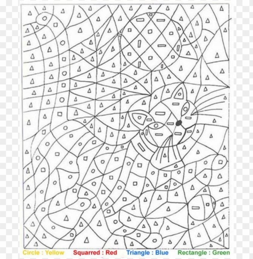 difficult color by number coloring pages PNG transparent with Clear Background ID 108089