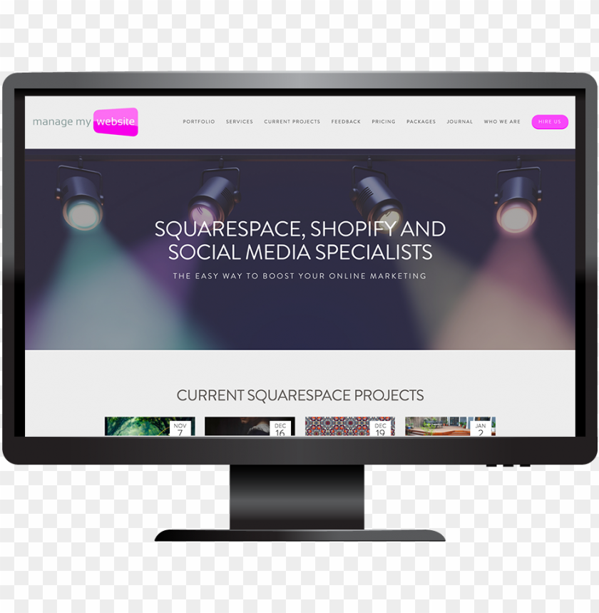 Digital Agency Squarespace Website Hayden Template PNG Transparent With Clear Background ID 444394