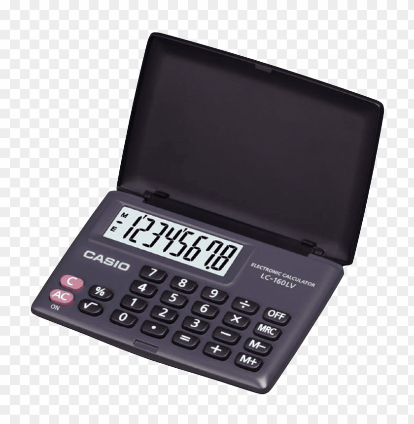 Transparent Background PNG of digital calculator - Image ID 23185