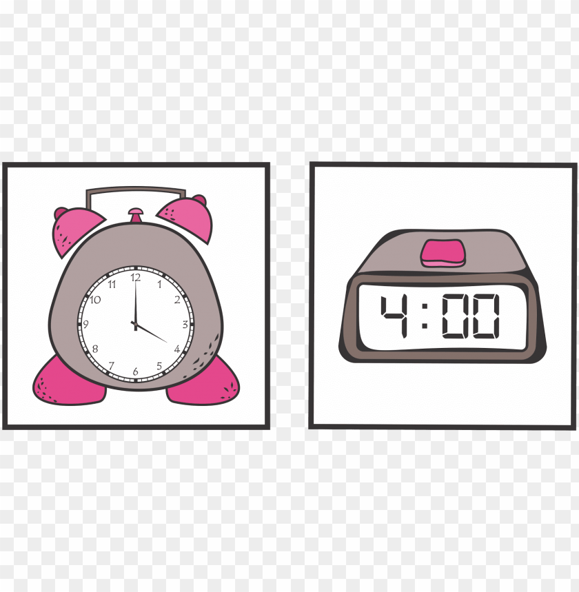 digital clock cartoon PNG image with transparent background | TOPpng