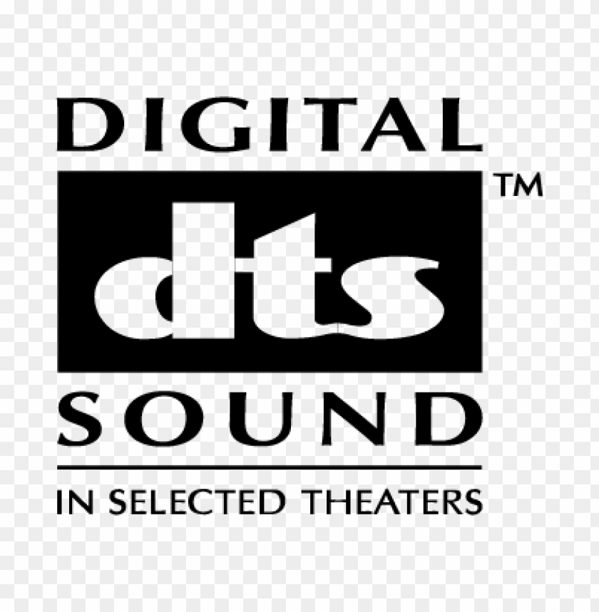  digital dts sound logo vector free - 466206