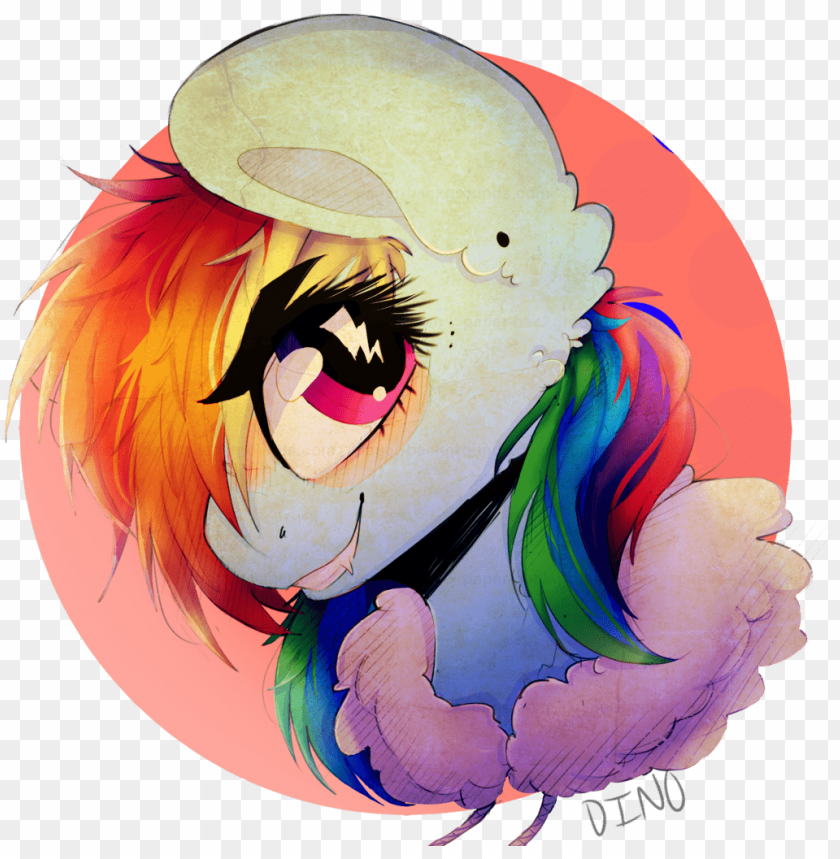 rainbow dash, horse logo, horse, simple flourish, rainbow heart, rainbow transparent background