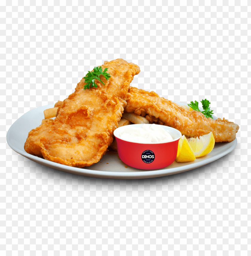 dinos fish and chips food - fry fish in batter PNG image with transparent background@toppng.com