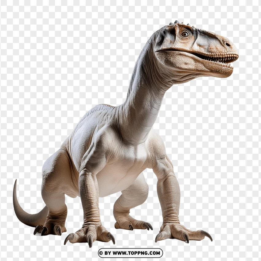 Single Velociraptor Dinosaur With Unique Features PNG Transparent Background