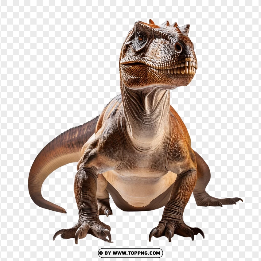 Single Velociraptor Dinosaur Ready For Action PNG Transparent Background