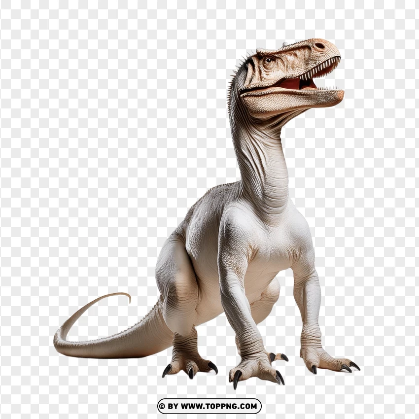 Single Velociraptor Dinosaur In A Natural Pose PNG Transparent Background
