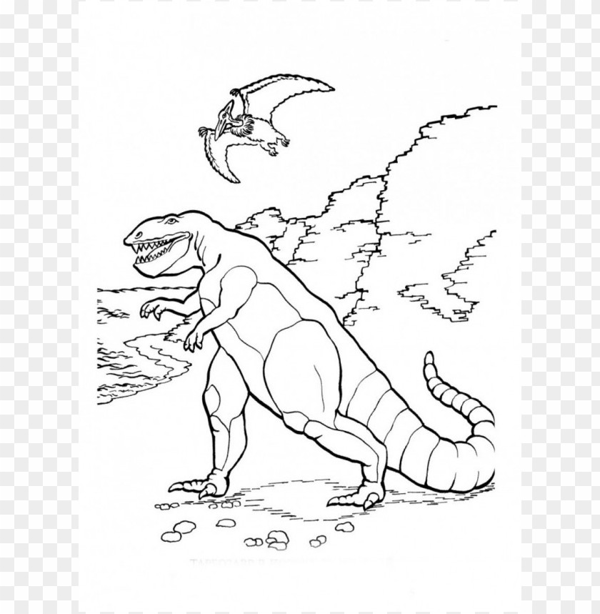Dinosaur Color Coloring Pages PNG Image With Transparent Background