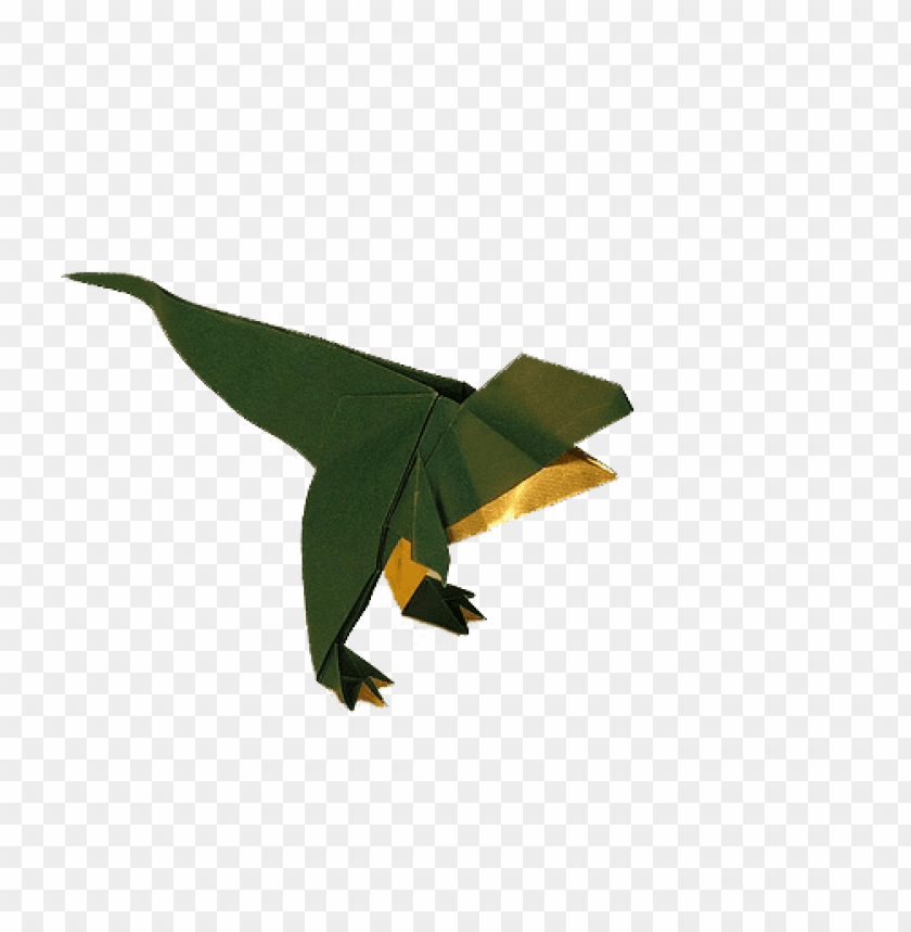 Transparent Background PNG of dinosaur origami - Image ID 25785