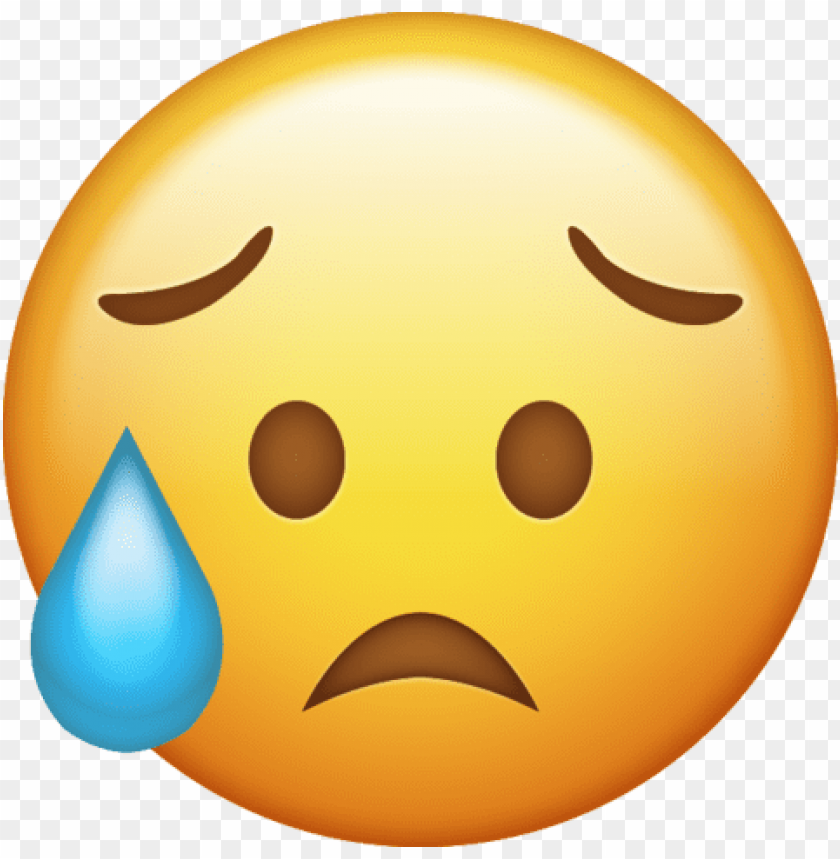 disappointed, but, relieved, emoji, png, icon