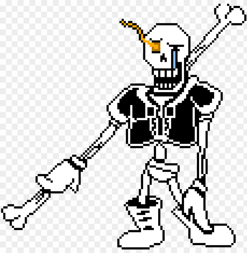 Undertale Battle Simulator V2 - Undertale Papyrus Battle Sprite, HD Png  Download - 1280x720 (#4984497) - PinPng