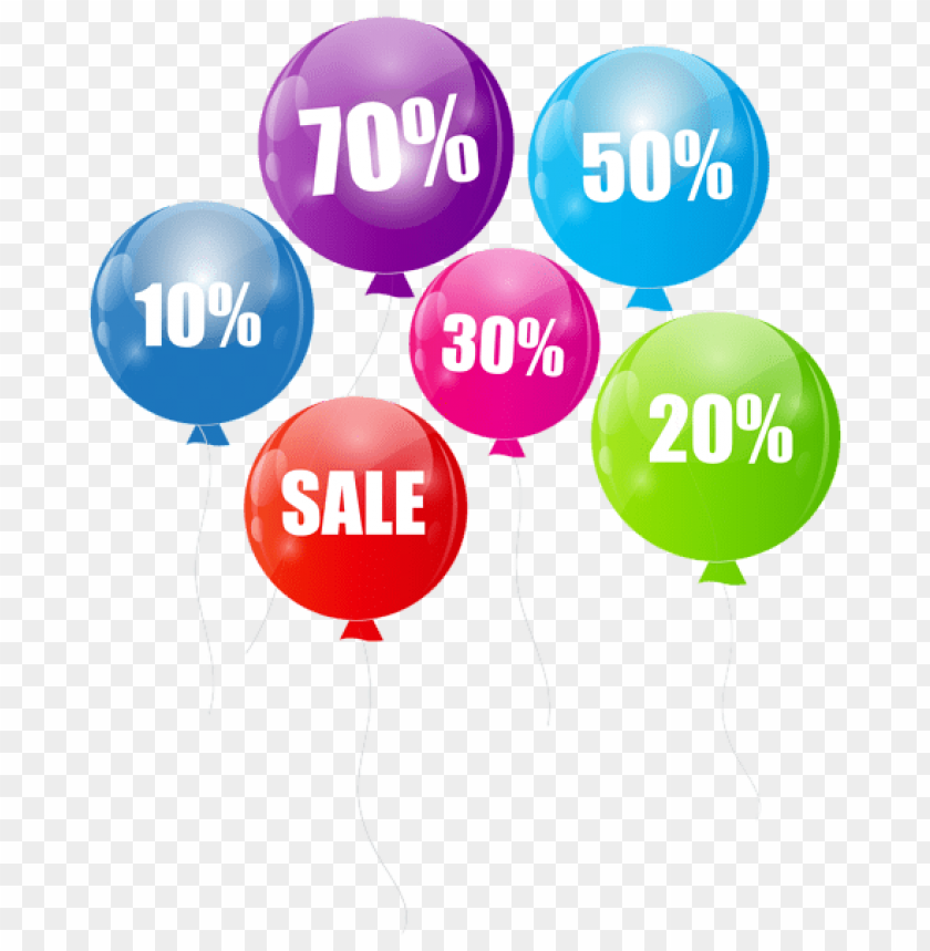 free PNG Download discount sale balloons transparent clipart png photo   PNG images transparent