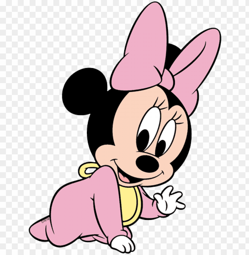 baby mickey and minnie clipart