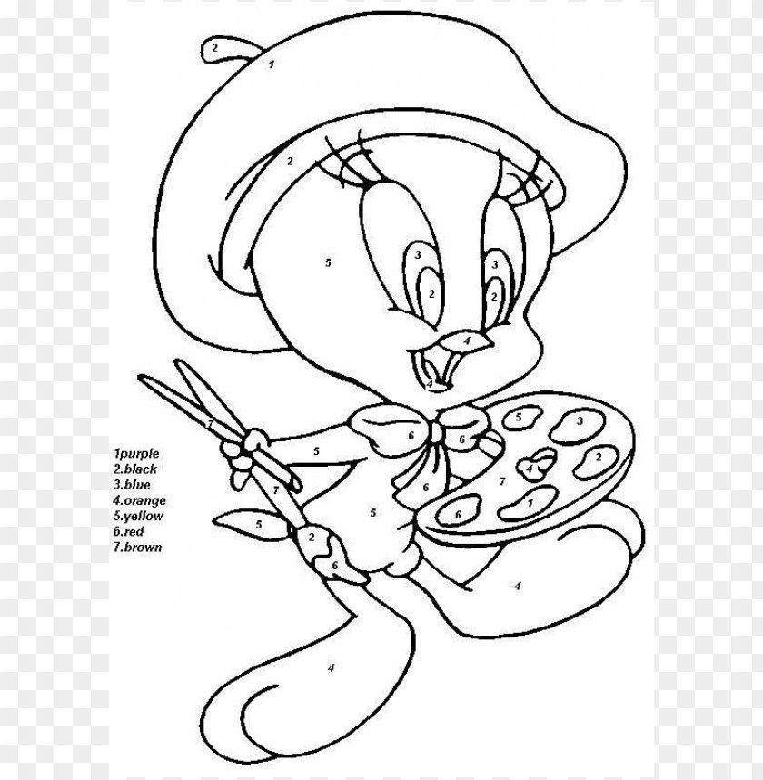 Download Disney Color By Number Coloring Pages Png Image With Transparent Background Toppng
