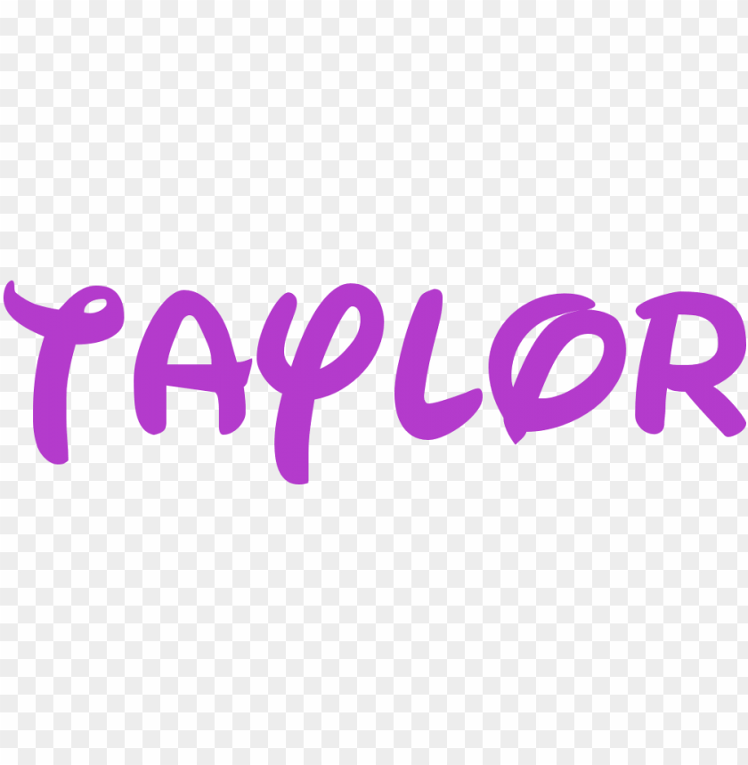 Disney Font Generator Taylor PNG Transparent Background