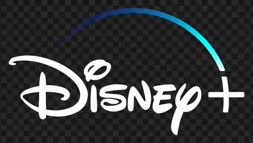 Disney Plus White Logo PNG Transparent Background