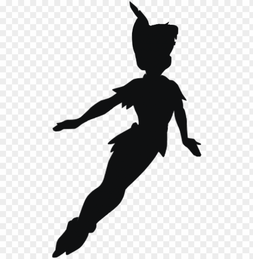 disney peter pan silhouette clipart , png download - silhouette peter pan clipart PNG image with transparent background@toppng.com