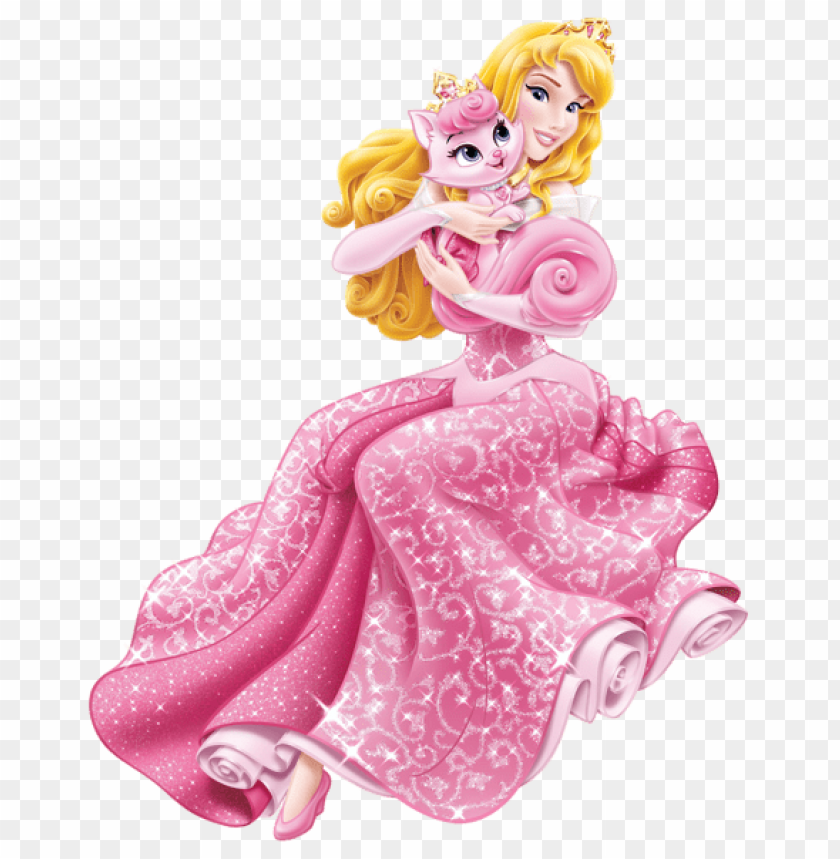 Download Download Disney Princess Aurora With Little Kitten Transparent Clipart Png Photo Toppng
