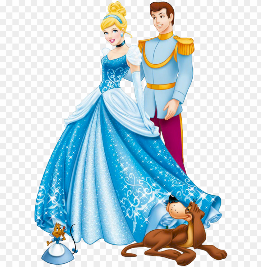 disney princess cinderella and prince PNG image with transparent background  | TOPpng