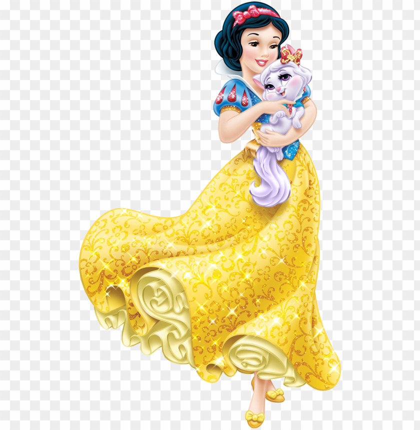 disney princess snow white with little kitten transparent - snow white aurora princess PNG image with transparent background@toppng.com