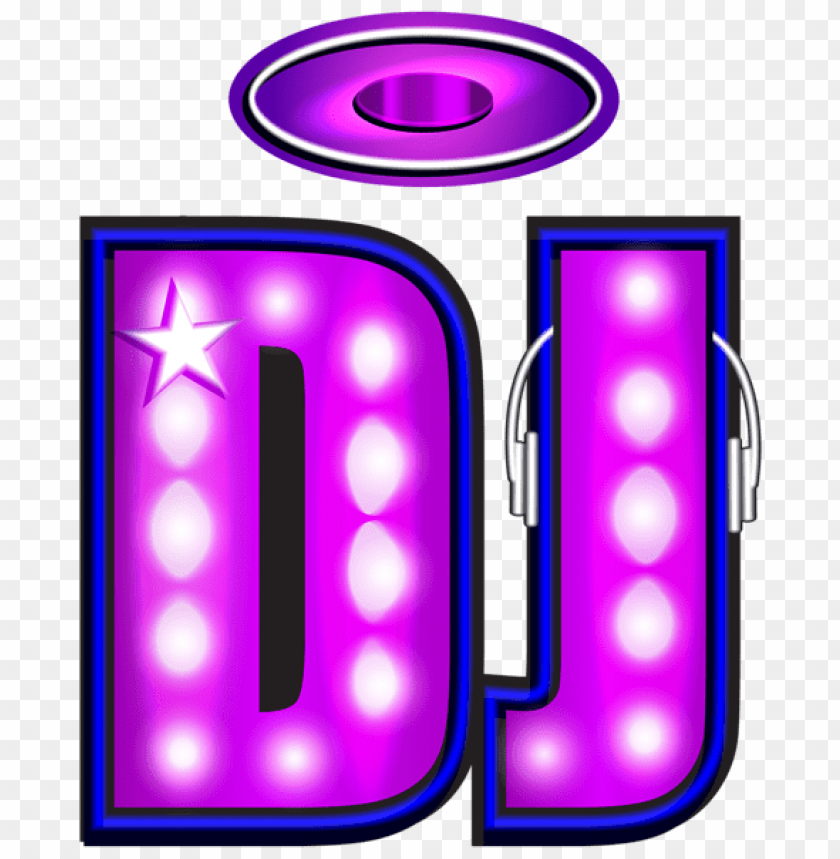 dj neon PNG image with transparent background - Image ID 55835