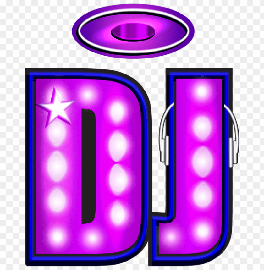 Dj Neon PNG Transparent Background