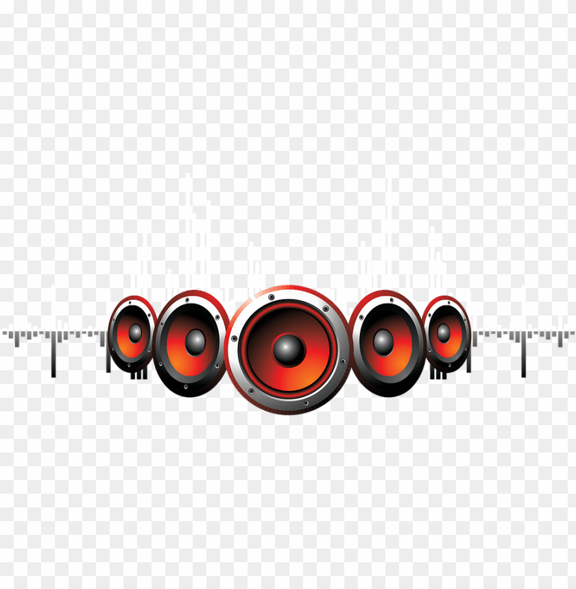 dj png - speaker with sound waves PNG image with transparent background |  TOPpng