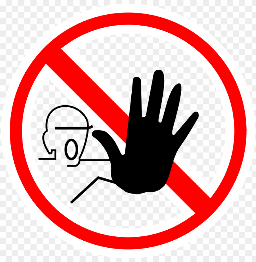 Do Not Enter Sign With Hand Graphic Sku Halt Symbol Png Image With Transparent Background Toppng