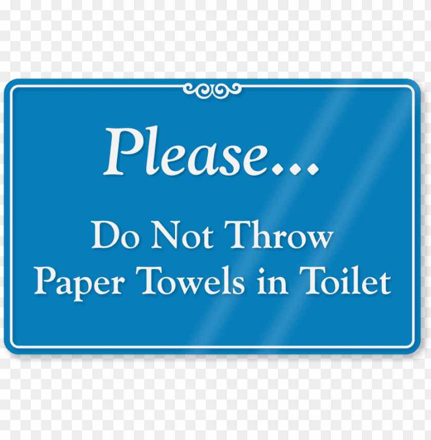 free PNG do not throw paper towels in toilet sign - please do not flush feminine hygiene PNG image with transparent background PNG images transparent