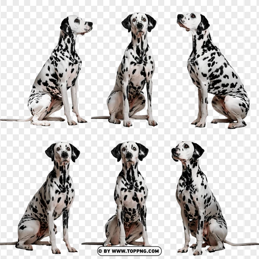 Group Of Dalmatian Dogs PNG Transparent Background