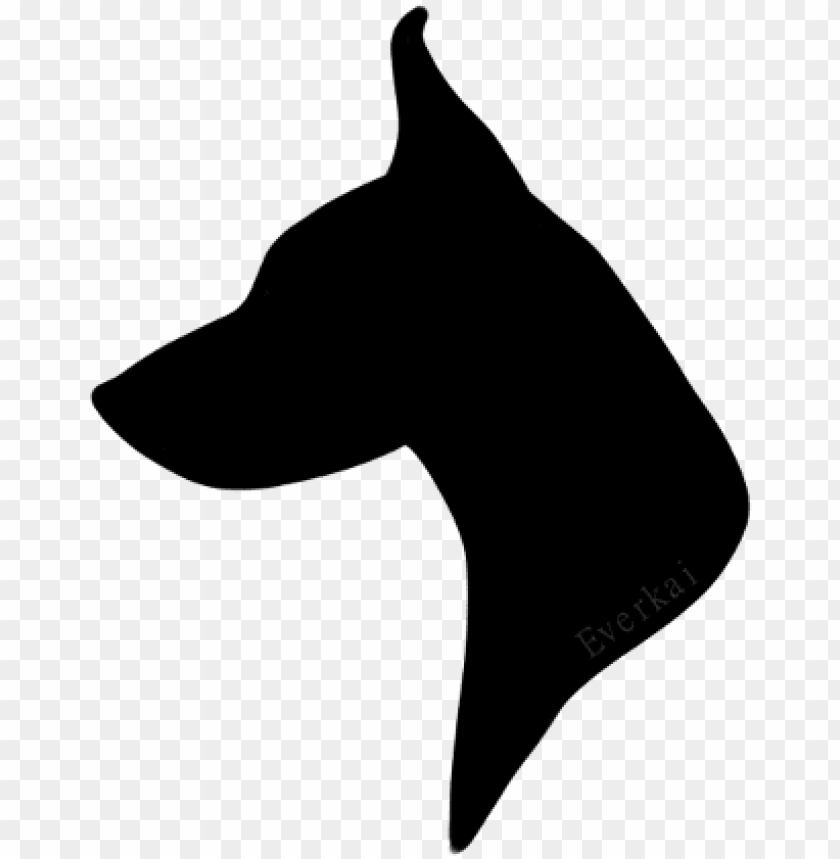 Dog Head  Ilhouette Png Image  Picture  - Doberman Head  Ilhouette PNG Image With Transparent Background
