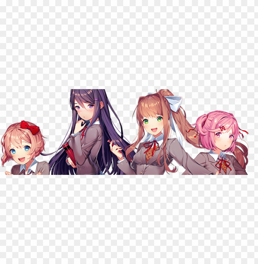 doki literature club gamers with jobs png doki literature - doki doki literature club couple PNG image with transparent background@toppng.com