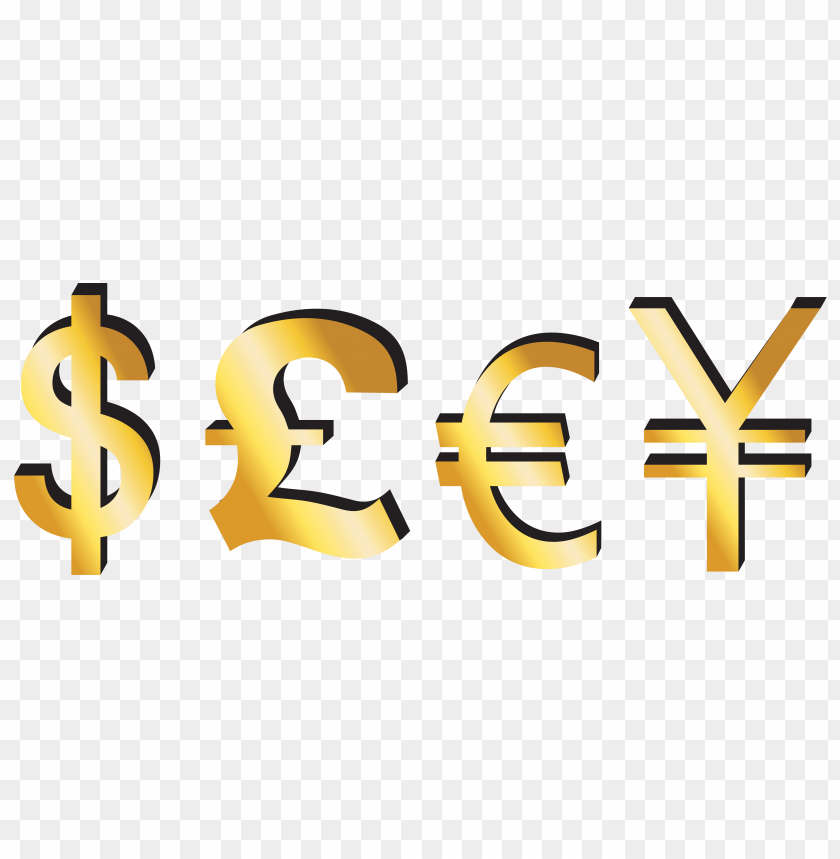 dollar, euro, pound, signs, yen