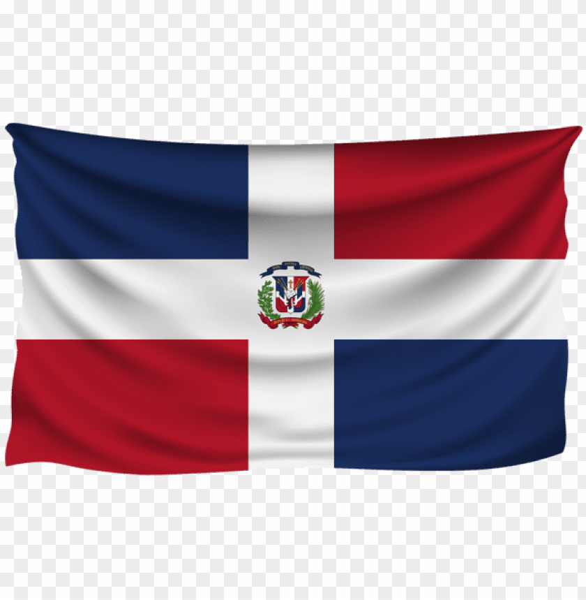 dominican republic wrinkled flag clipart png photo - 60902