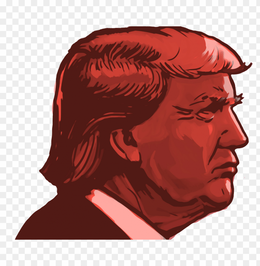 donald trump election red face clipart cartoon PNG image with transparent background@toppng.com