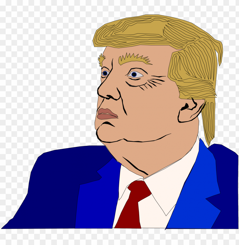 Donald Trump President Clipart Drawing PNG Image With Transparent Background