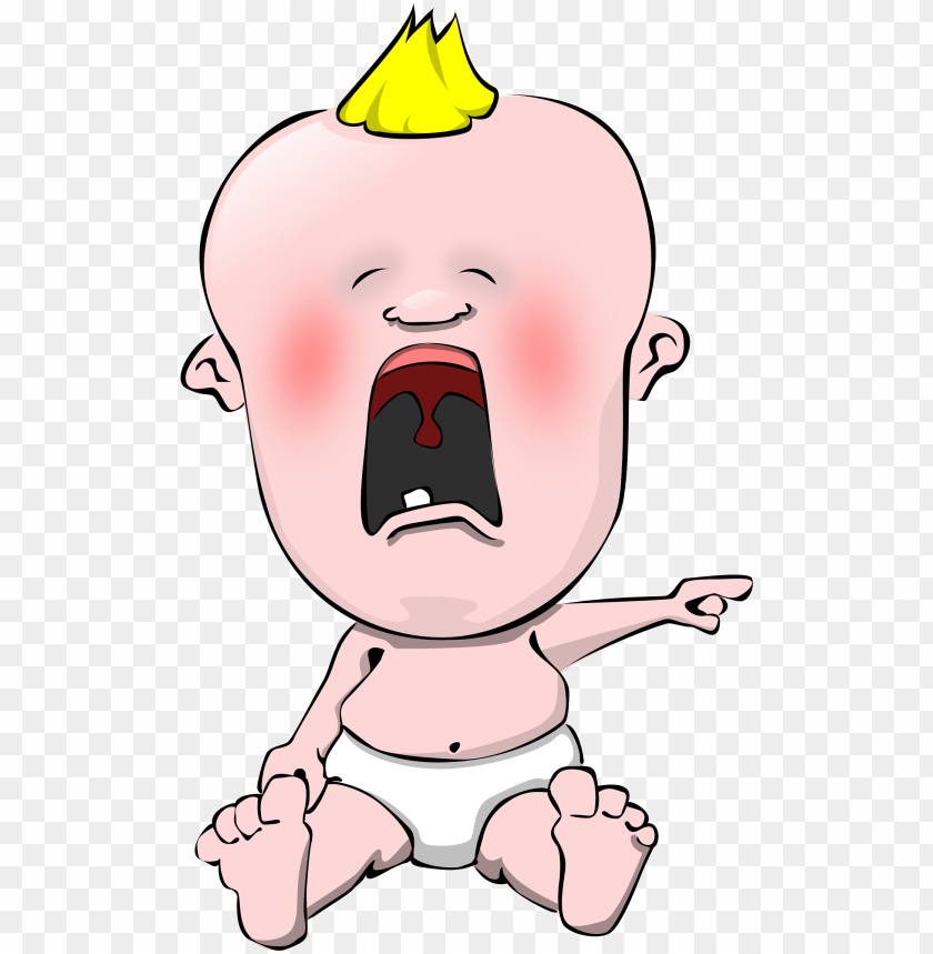 Don T Cry Baby Cry Crying Baby Cartoon Transparent Png Image