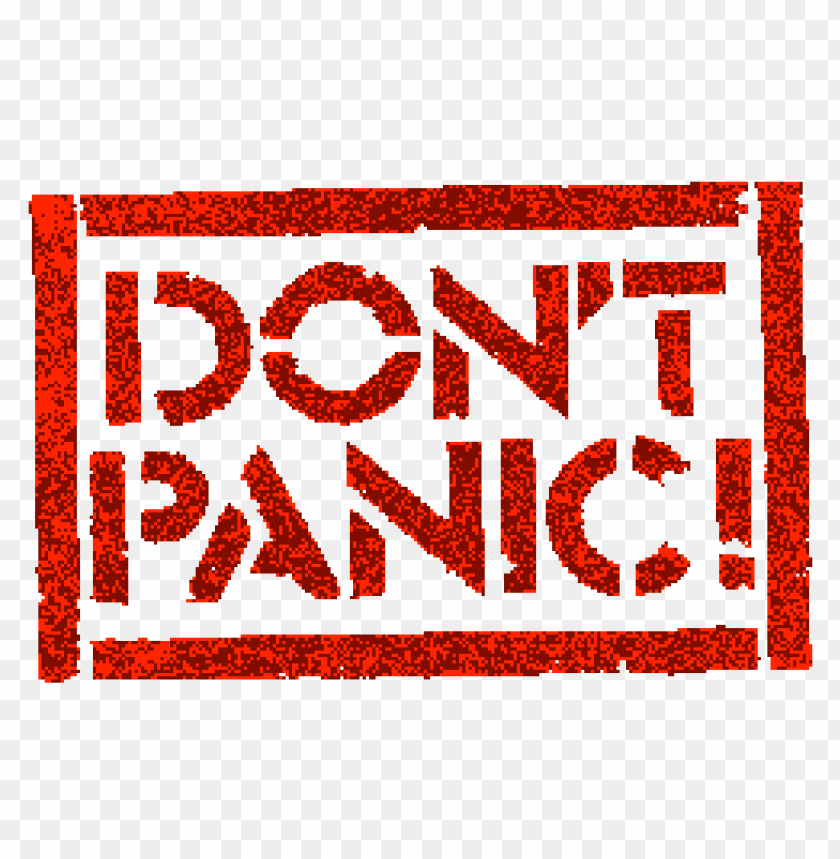 miscellaneous, don't panic signs, don't panic stamp, 