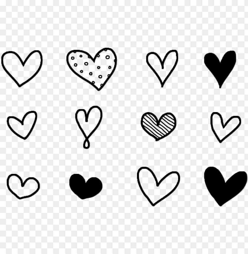 doodle heart PNG transparent with Clear Background ID 76401