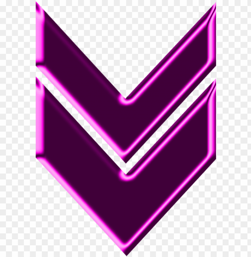 Double Arrow Magenta Neon Down Purple Down Arrow Png Image With Transparent Background Toppng - neon purple heart roblox