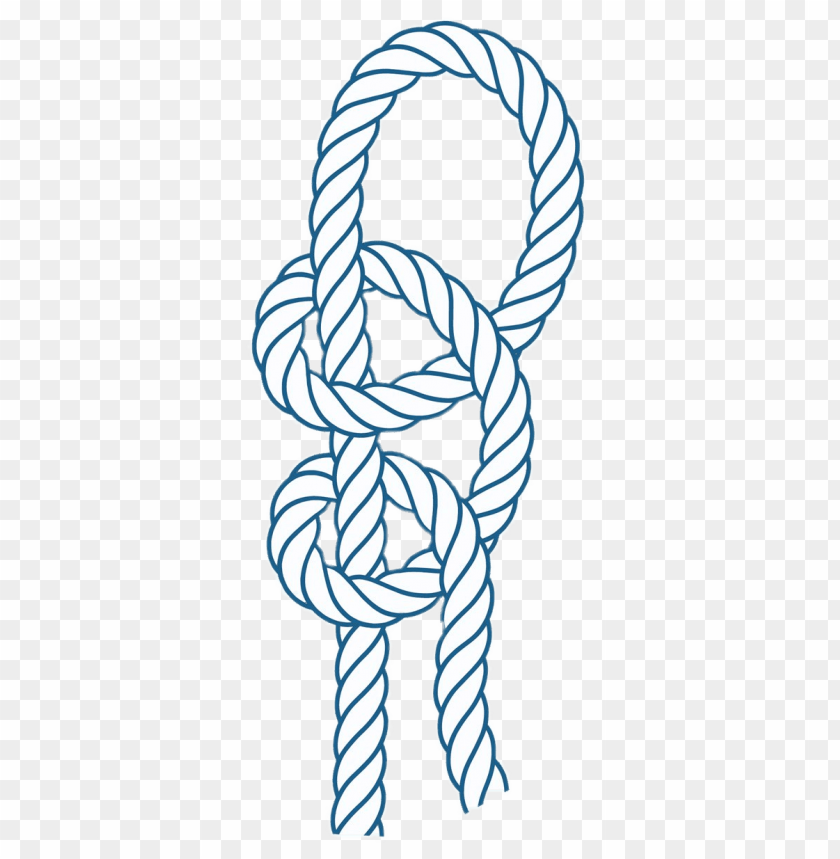 miscellaneous, knots, double half hitches knot, 