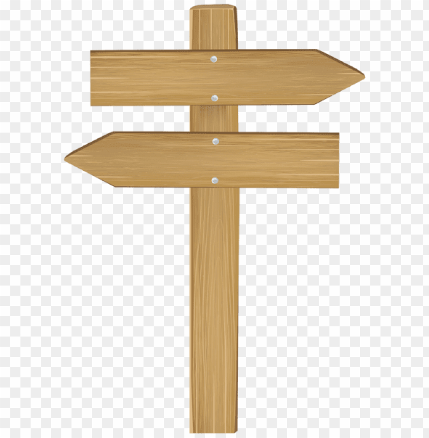 double wooden arrow sign png