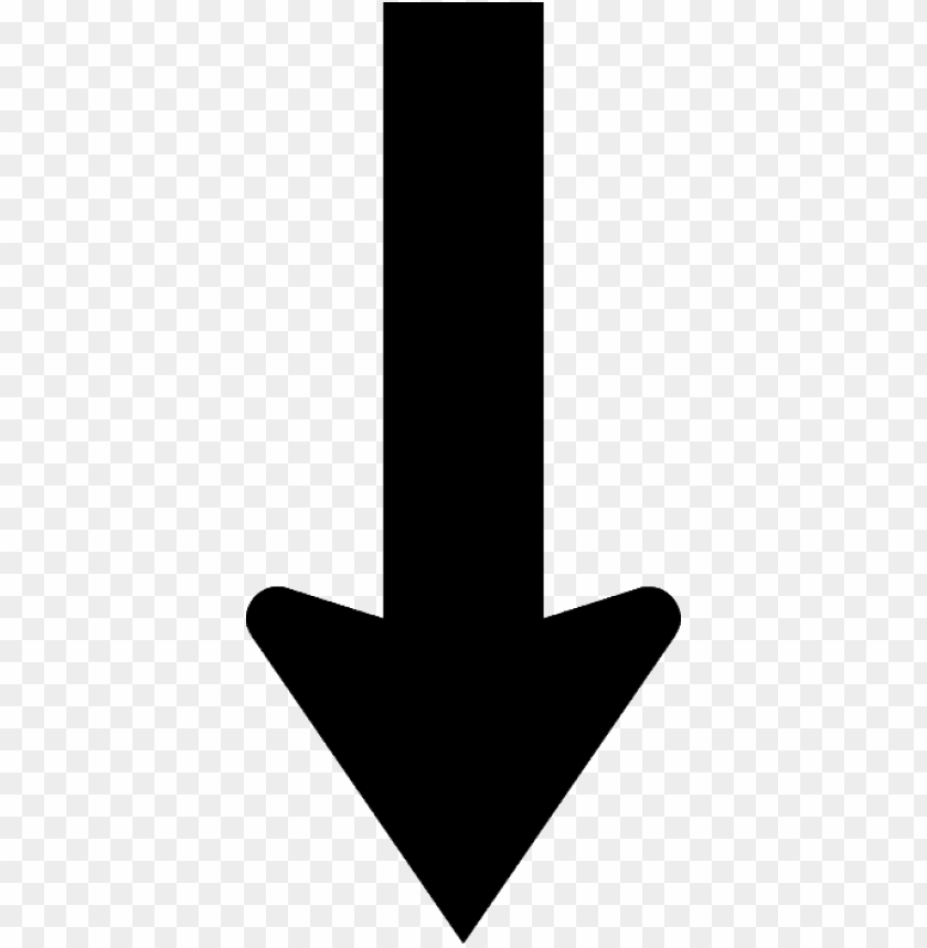 Down Arrow - Blac  Arrow Down PNG Image With Transparent Background