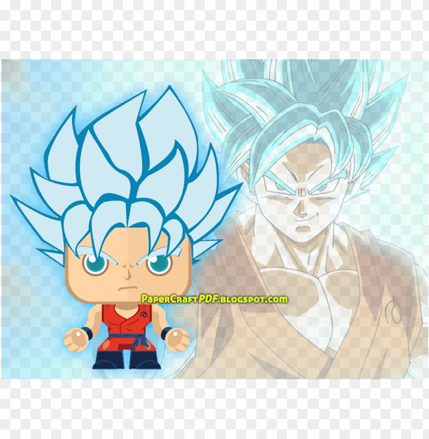 download free paper craft pdf templates online free - goku dragon ball z  PNG image with transparent background | TOPpng