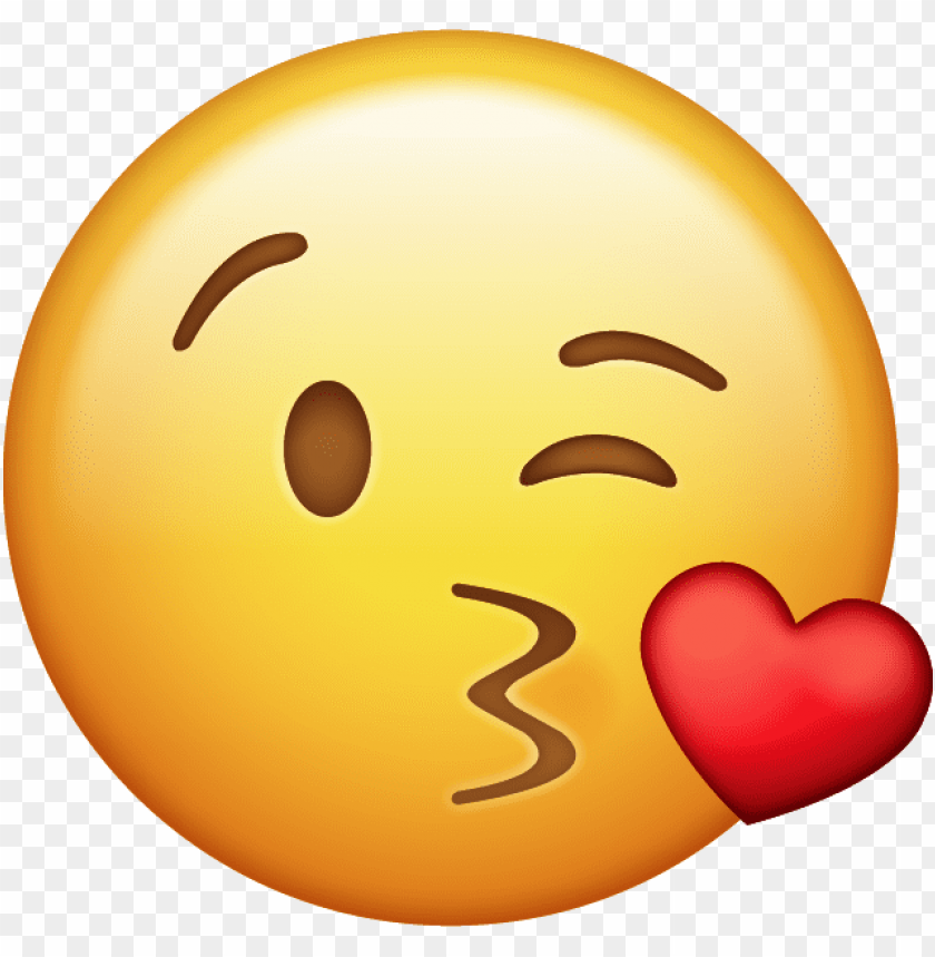 free PNG download kiss with heart iphone emoji jpg - kiss face emoji PNG image with transparent background PNG images transparent