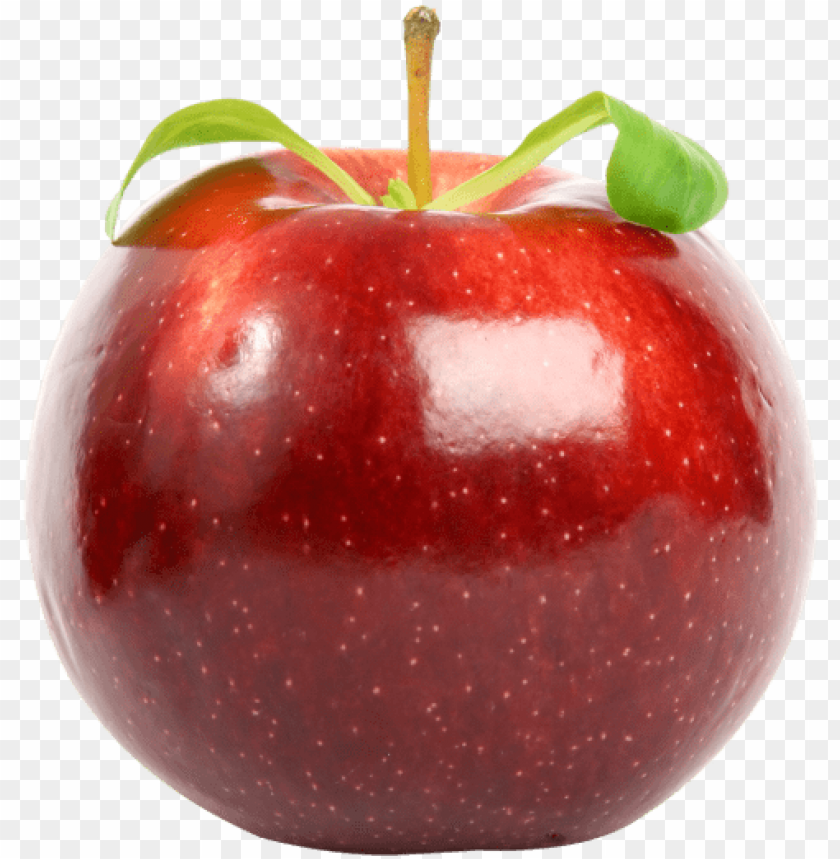 Download Red Apple With Leaf Png Image - Apple Fruit Hd PNG Transparent With Clear Background ID 230621