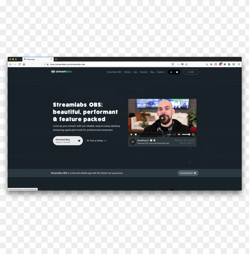 download streamlabs obs from streamlabs official download streamlabs obs advanced settings PNG transparent with Clear Background ID 219425