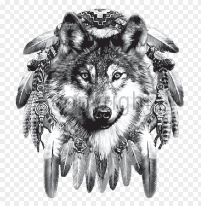 Download Wolf Tattoos Free Png Transparent Image And - Attrape Reve Loup Tatouage PNG Transparent With Clear Background ID 202185