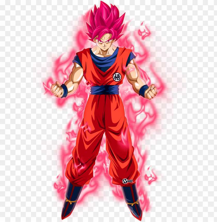 Dragon Ball Super Goku Ssj Red PNG Image With Transparent Background